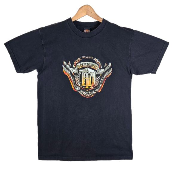 Vintage Harley Davidson Motor Logo Germany Big Bike Krefeld Large USA Made Y2K - Picture 1 of 12